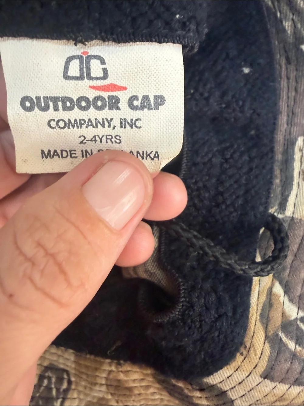 Kids Camouflage Bucket Hat - Brown Camo